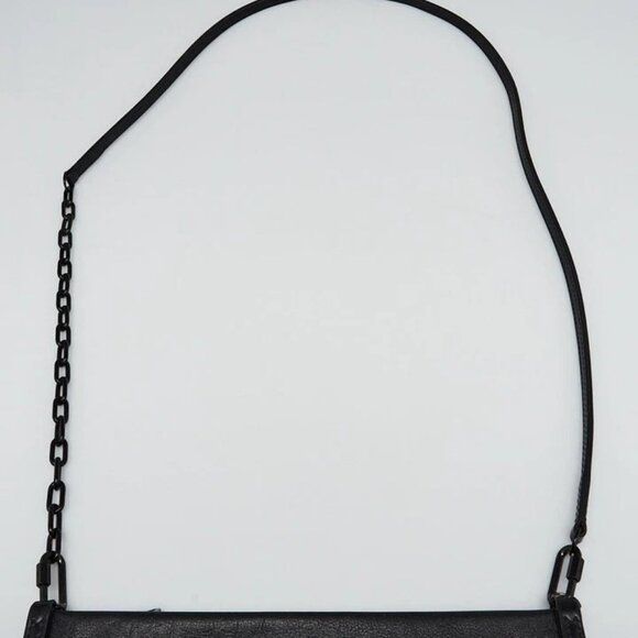 Louis Vuitton Black/Green Monogram Shadow Embossed Leather Double Flat - Picture 9 of 12